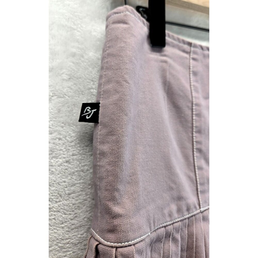 Pleated Mini Skirt Lavender Sz M by Bobby J Tennis Skirt Cotton Coquette - Picture 10 of 15